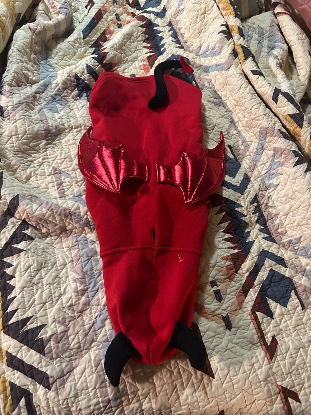 Red Dog Devil Costume with Wings